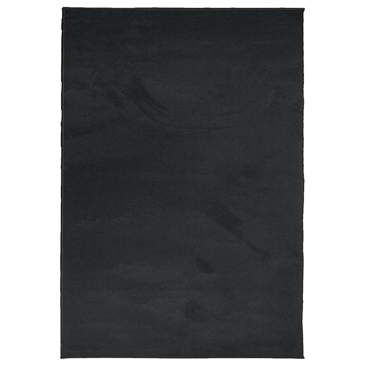 Vidaxl Teppich Oviedo niedrig -160 x 230 cm schwarz