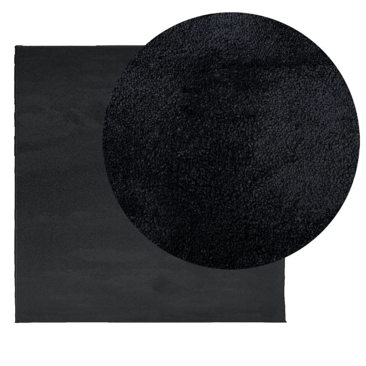 VidaXL Teppich Oviedo Niederflor 200x200 cm schwarz