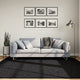 VidaXL Teppich Oviedo Niederflor 200x200 cm schwarz