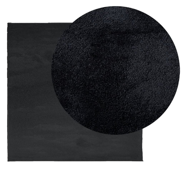 Vidaxx Teppich Oviedo Niederflor 240x240 cm schwarz
