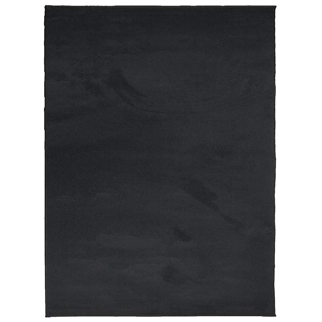 Vidaxl Teppich Oviedo niedrig -240 x 340 cm Schwarz