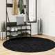 Vidaxx Teppich Oviedo Niederflor ø 160 cm schwarz