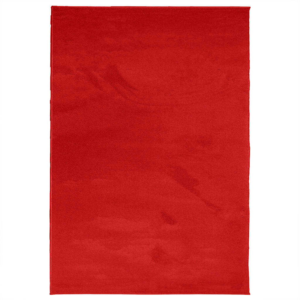 Vidaxl Teppich Oviedo niedrig 160 x 230 cm Rot