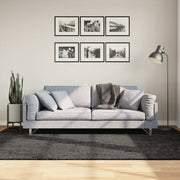 Vidaxl Teppich Istan Hoch glänzend 160 x 230 cm Anthrazitfarbe - afbeelding 1