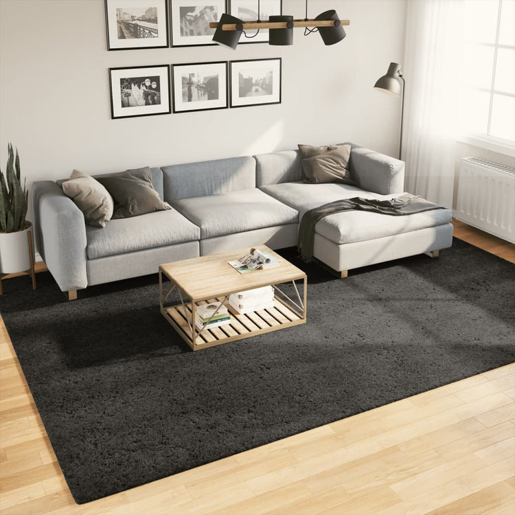 Vidaxl Teppich Istan für hohe glänzende 240 x 340 cm Anthrazit -Gelenke