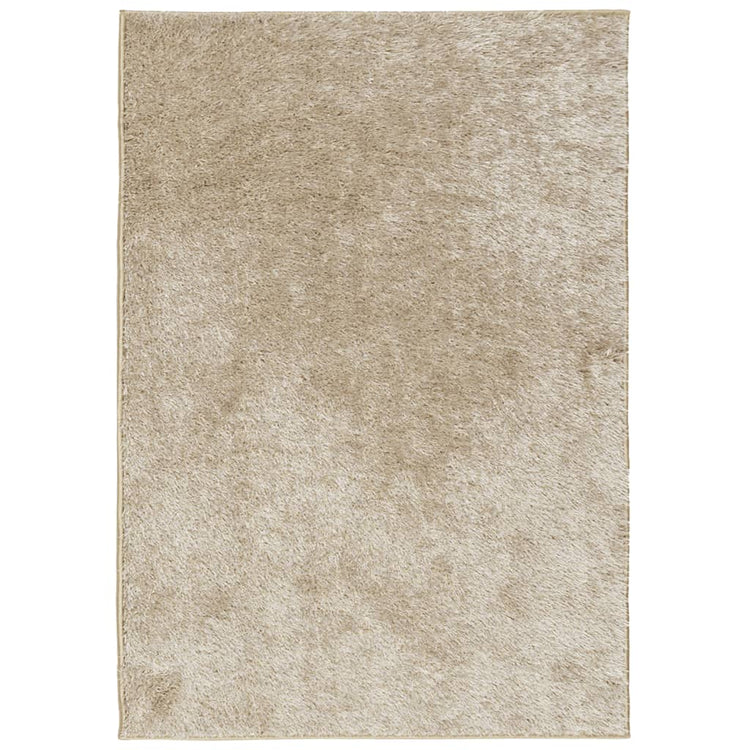 Vidaxl Teppich Istan hoch glänzend 120x170 cm Beige