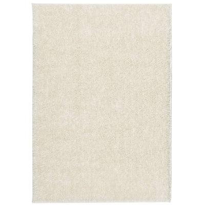 Vidaxl Teppich Istan Langer Pfahl glänzend 140x200 cm cremefarben -gelöscht