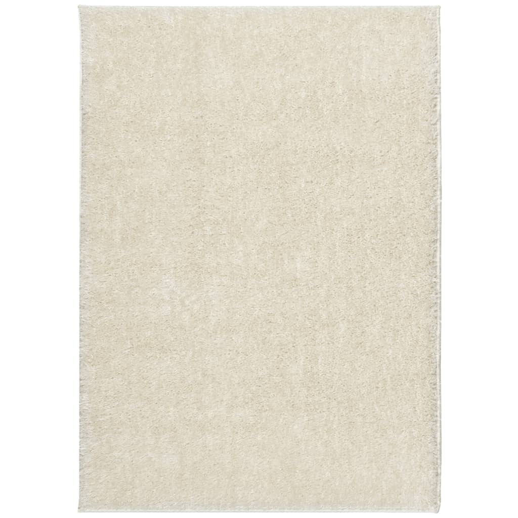 Vidaxl Teppich Istan Langer Pfahl glänzend 240x340 cm creme -geläutet