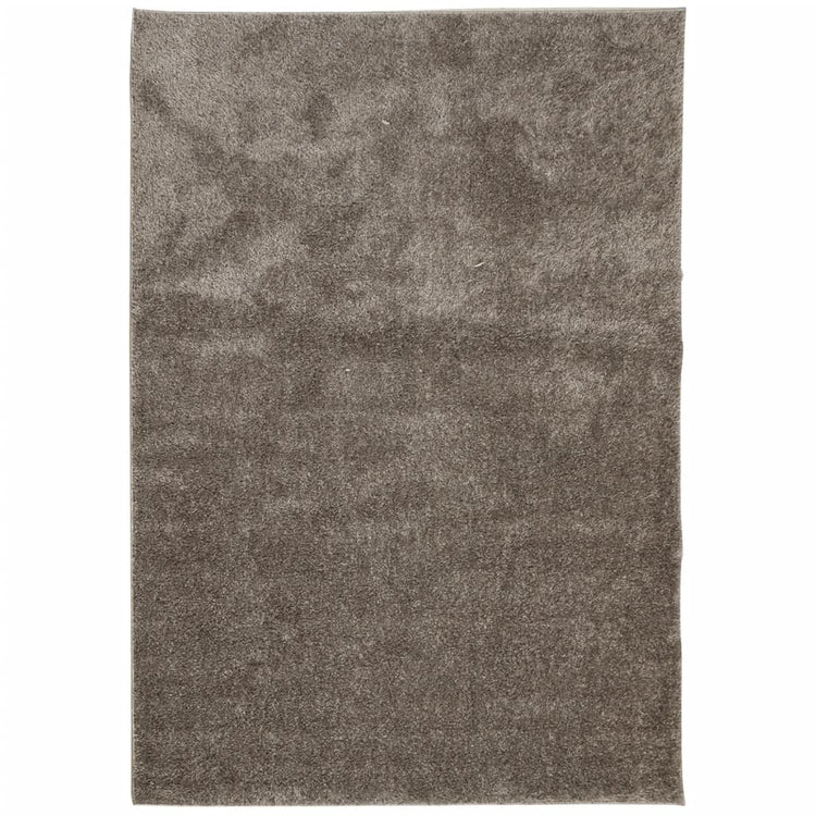 Vidaxl Teppich Istan hoher Stapel glänzend 140x200 cm Grau
