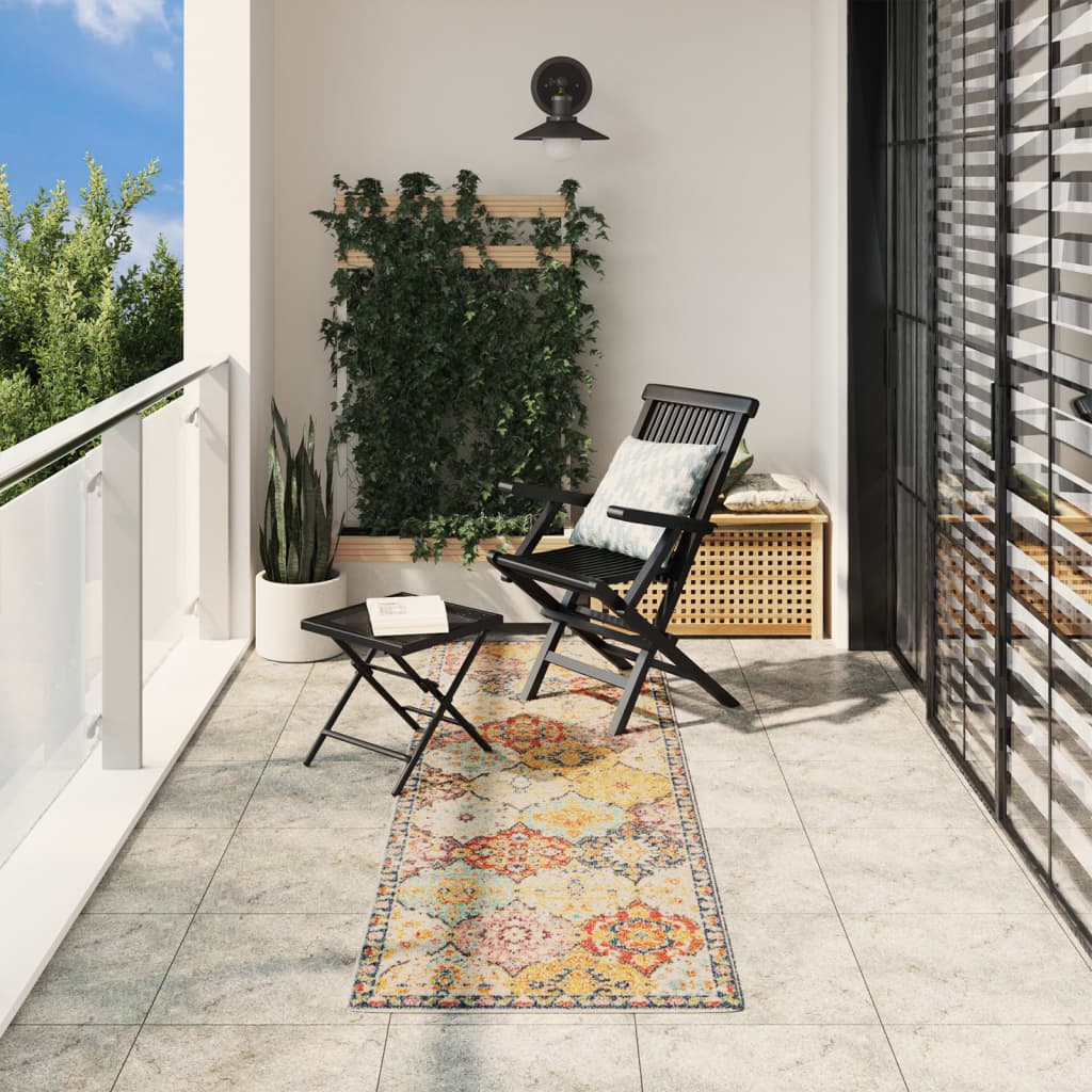 Vidaxl Teppich Arbizu Innere und außerhalb des Vintage -Stils 80x250 cm