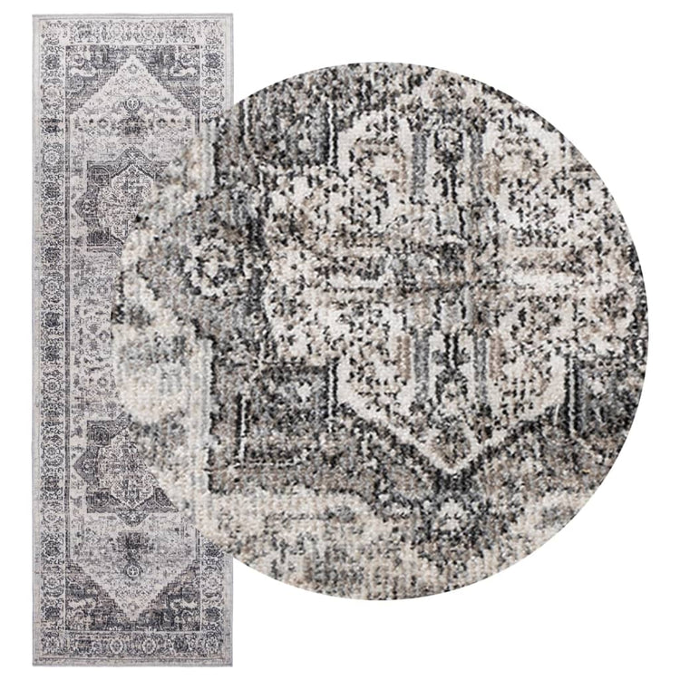 Vidaxl Teppich Arbizu Innere und außerhalb des Vintage -Stils 80x250 cm