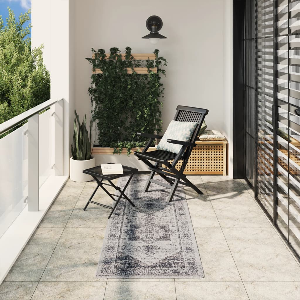 Vidaxl Teppich Arbizu Innere und außerhalb des Vintage -Stils 80x250 cm