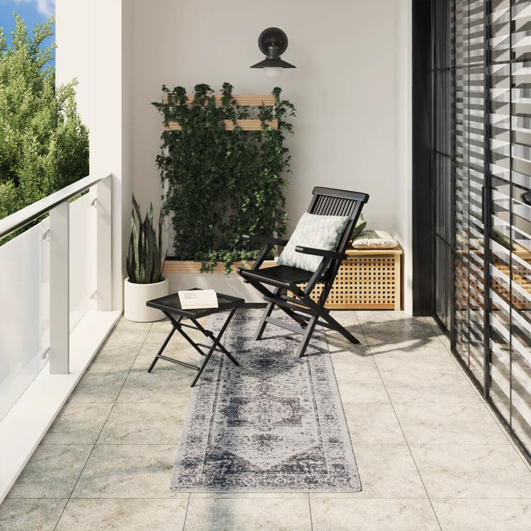 Vidaxl Teppich Arbizu Innere und außerhalb des Vintage -Stils 80x250 cm