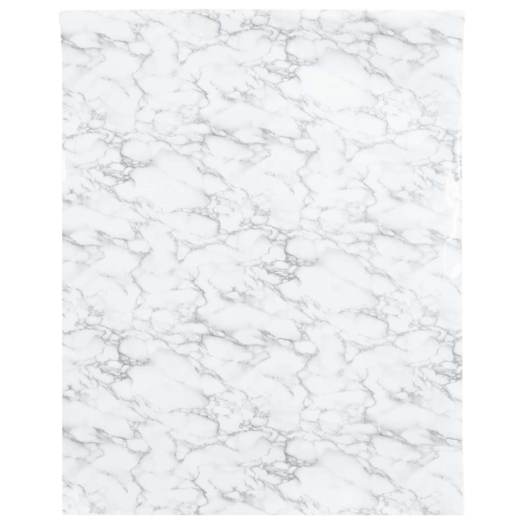 Vidaxxl Möbelfolie selbstklebend 90x500 cm PVC Marmor weiß