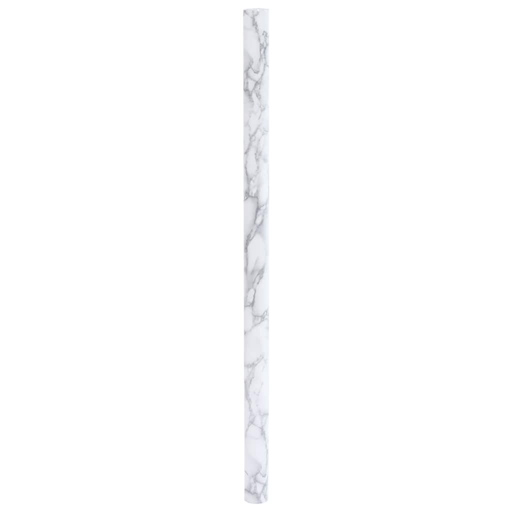 Vidaxxl Möbelfolie selbstklebend 90x500 cm PVC Marmor weiß