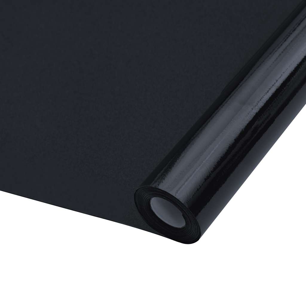 Vidaxx Fensterfolien 3 Stück statisch matt PVC schwarz