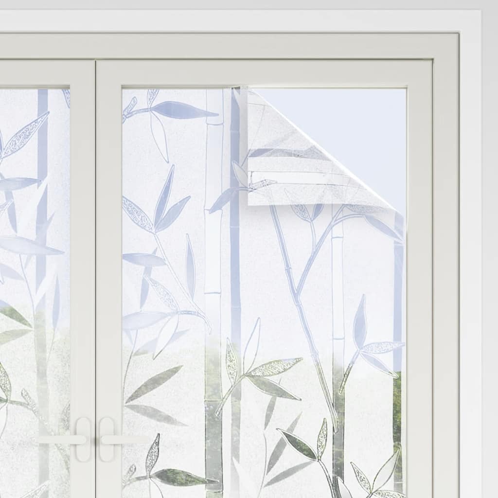 Vidaxx Fensterfolien 4 Stk. mattes Bambusmuster PVC