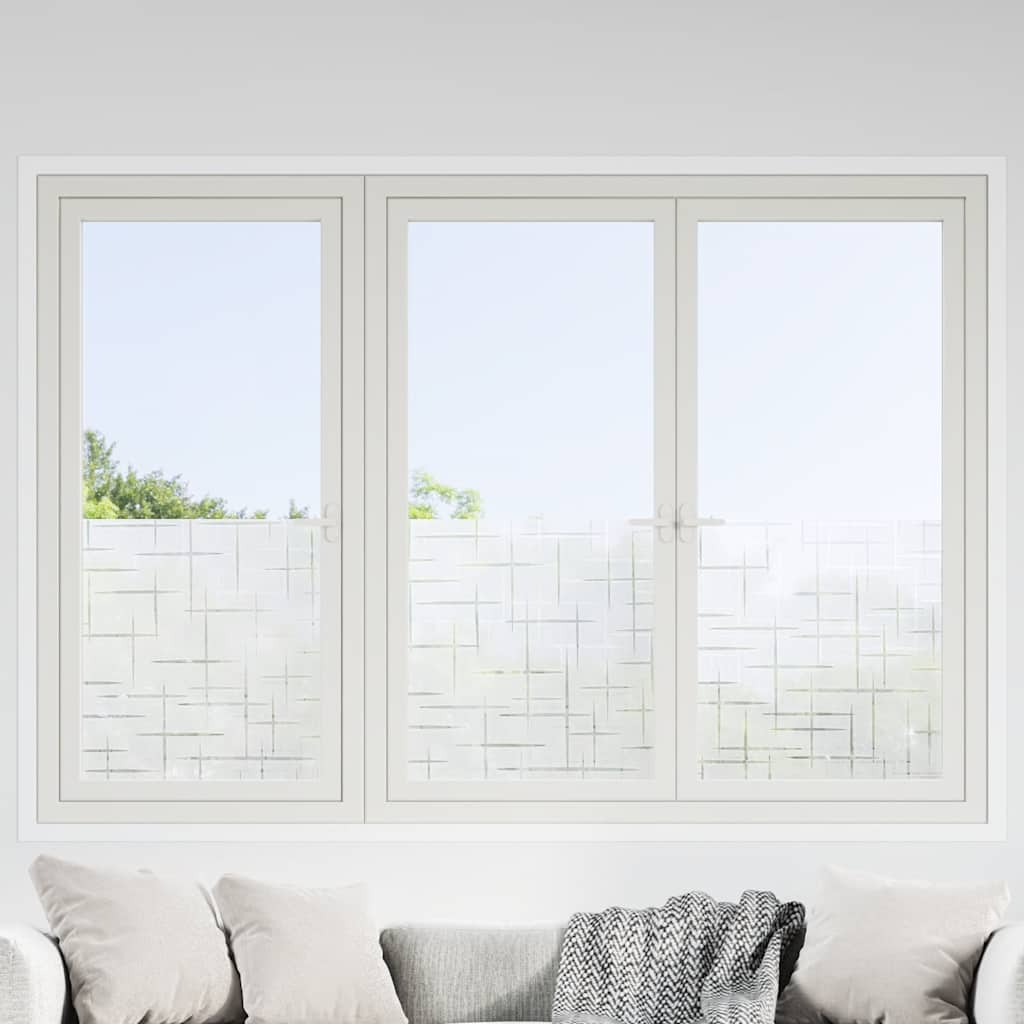 Vidaxx Fensterfolien 2 Stk. mattes Sternmuster PVC