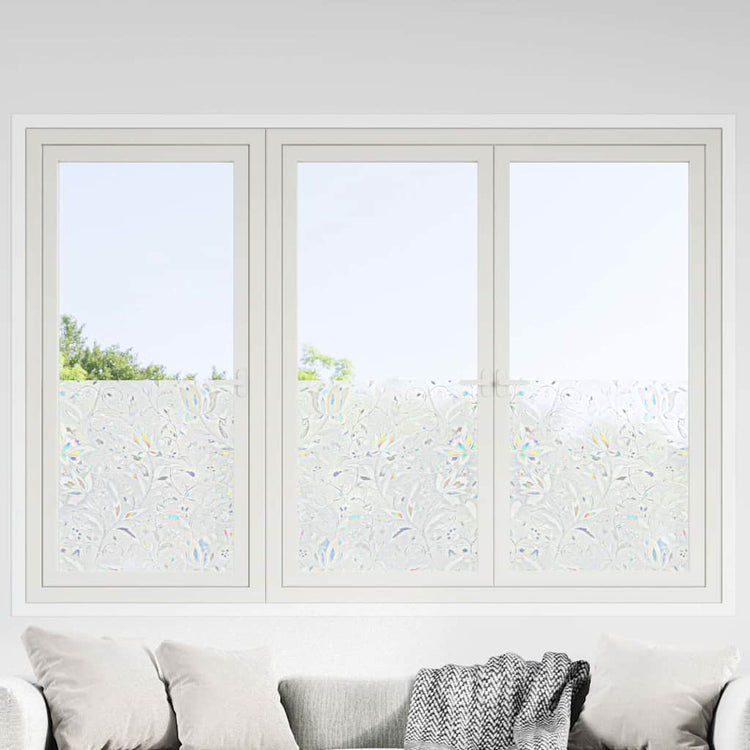 Vidaxx Fensterfolien 4 Stk. mattes Blumenmuster PVC