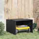 Vidaxx Garage für Rasenmäherroboter 86x90x52 57 cm Polyrattan schwarz