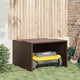Vidaxx Garage für Rasenmäherroboter 86x90x52 57 cm Polyrattan braun