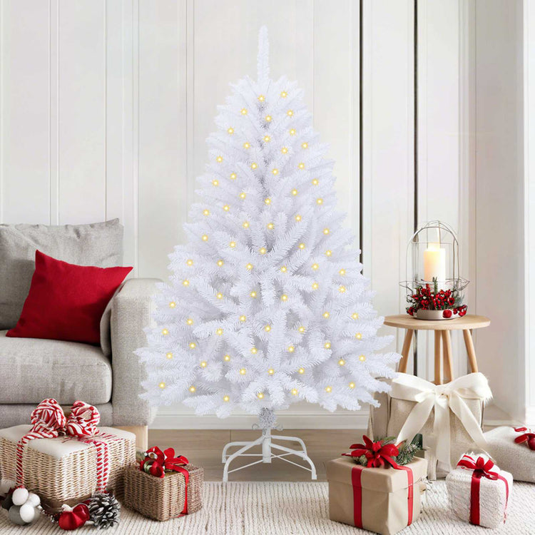 Künstlicher Weihnachtsbaum von Vidaxx mit 150 LEDs, weiß, 150 cm, PVC und Metall