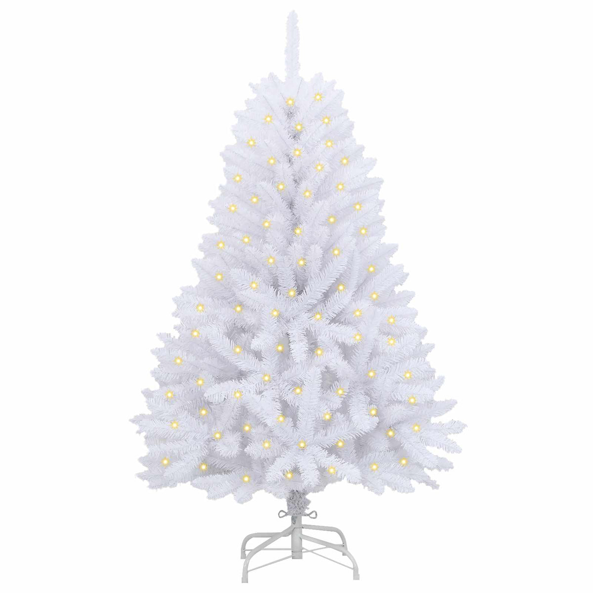 Künstlicher Weihnachtsbaum von Vidaxx mit 150 LEDs, weiß, 150 cm, PVC und Metall