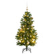 Vidaxx künstlicher Weihnachtsbaum mit Scharnieren 150 LED und Weihnachtskugeln 120 cm