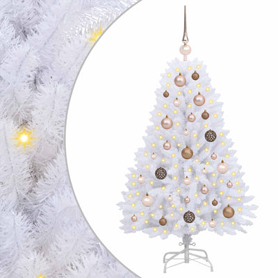 Vidaxx künstlicher Weihnachtsbaum weiß 68 x 68 x 120 cm PVC und Metall