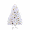 Vidaxx künstlicher Weihnachtsbaum weiß 80 x 80 x 150 cm PVC und Metall
