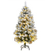 Vidaxx künstlicher Weihnachtsbaum mit Scharnieren 150 LED und Weihnachtskugeln 120 cm