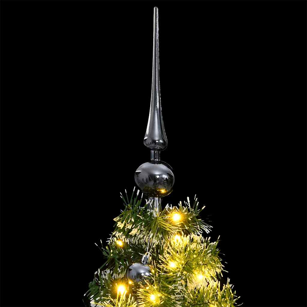 Vidaxx künstlicher Weihnachtsbaum mit Scharnieren 150 LED und Weihnachtskugeln 120 cm