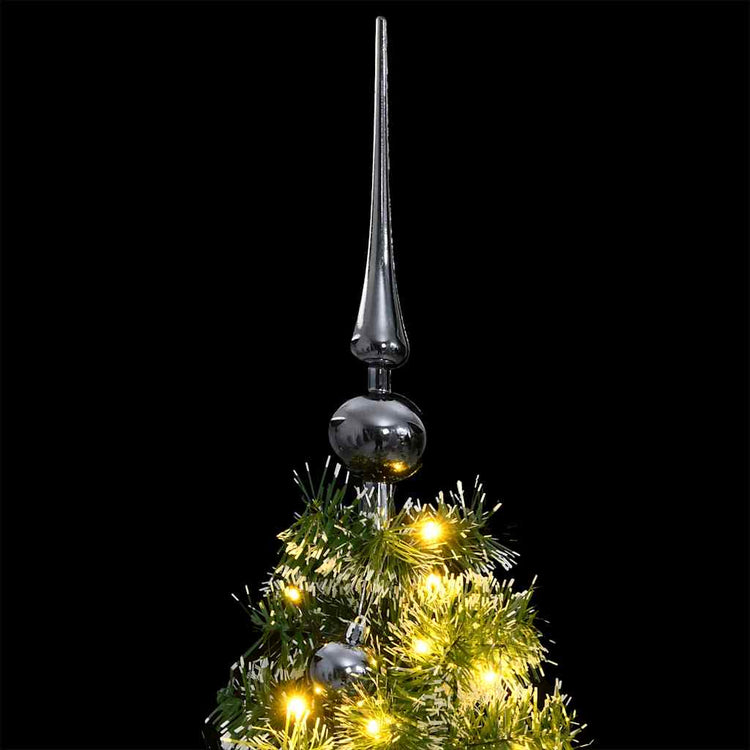 Vidaxx künstlicher Weihnachtsbaum mit Scharnieren 150 LED und Weihnachtskugeln 120 cm