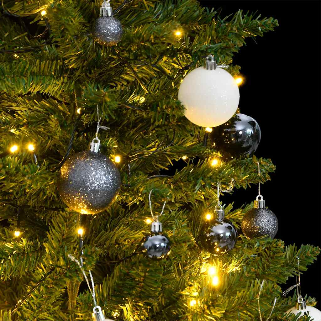 Vidaxx künstlicher Weihnachtsbaum mit Scharnieren 150 LED und Weihnachtskugeln 120 cm