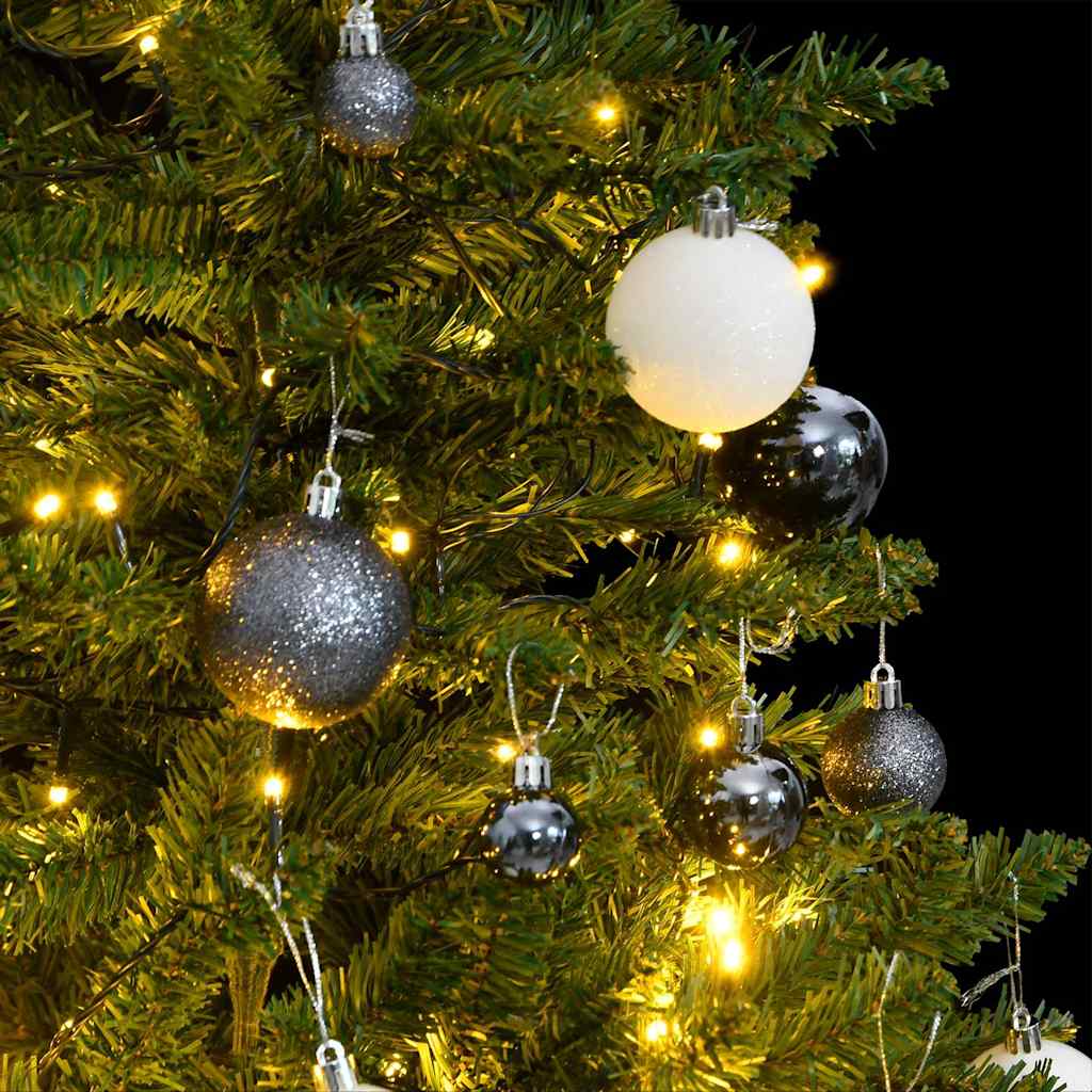 VidaXL künstlicher Weihnachtsbaum mit Scharnieren 150 LEDs und Weihnachtskugeln 150 cm