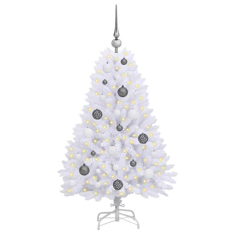 Vidaxx künstlicher Weihnachtsbaum weiß 68 x 68 x 120 cm PVC und Metall