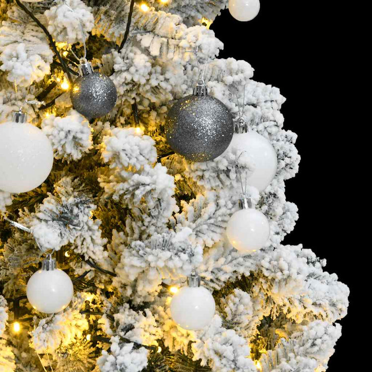 VidaXL künstlicher Weihnachtsbaum mit Scharnieren 150 LEDs und Weihnachtskugeln 150 cm