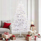 Vidaxx künstlicher Weihnachtsbaum mit 300 LED weiß 180 cm PVC und Metall