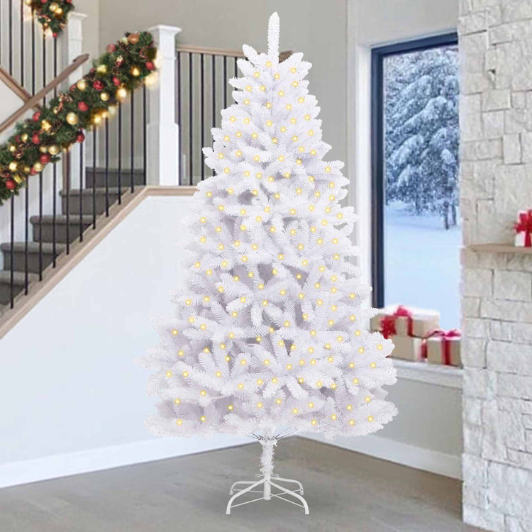 Künstlicher Weihnachtsbaum von Vidaxx mit 300 LEDs, weiß, 270 cm, PVC und Metall