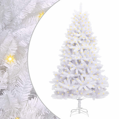 VidaXL künstlicher Weihnachtsbaum mit 300 LED weiß, 300 cm PVC und Metall