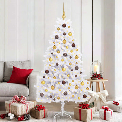 Vidaxx künstlicher Weihnachtsbaum weiß 90 x 90 x 180 cm PVC und Metall