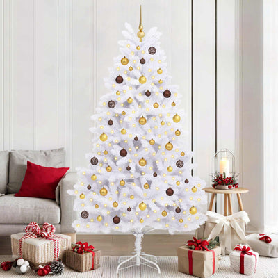 Vidaxx künstlicher Weihnachtsbaum weiß 106 x 106 x 210 cm PVC und Metall