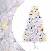 Vidaxx künstlicher Weihnachtsbaum weiß 106 x 106 x 210 cm PVC und Metall - afbeelding 2