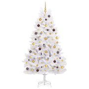 Vidaxx künstlicher Weihnachtsbaum weiß 106 x 106 x 210 cm PVC und Metall - afbeelding 3