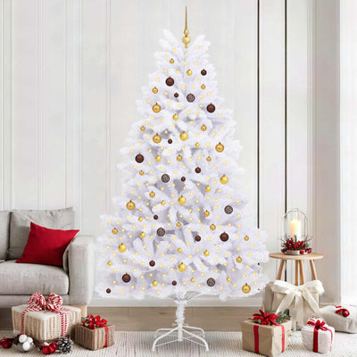 Vidaxx künstlicher Weihnachtsbaum weiß 120 x 120 x 240 cm PVC und Metall