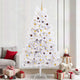 Vidaxx künstlicher Weihnachtsbaum weiß 120 x 120 x 240 cm PVC und Metall
