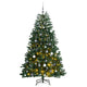 VidaXL künstlicher Weihnachtsbaum mit Scharnieren 300 LEDs und Weihnachtskugeln 240 cm