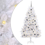 Vidaxx künstlicher Weihnachtsbaum weiß 90 x 90 x 180 cm PVC und Metall - afbeelding 2