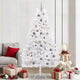 Vidaxx künstlicher Weihnachtsbaum weiß 106 x 106 x 210 cm PVC und Metall