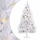 Vidaxx künstlicher Weihnachtsbaum weiß 106 x 106 x 210 cm PVC und Metall - afbeelding 2